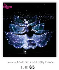 Ruoru 2 шт. = 1 пара мячей для танца живота RGB светящийся светодиодный POI брошенные шары для танца живота ручной реквизит аксессуары для сцены