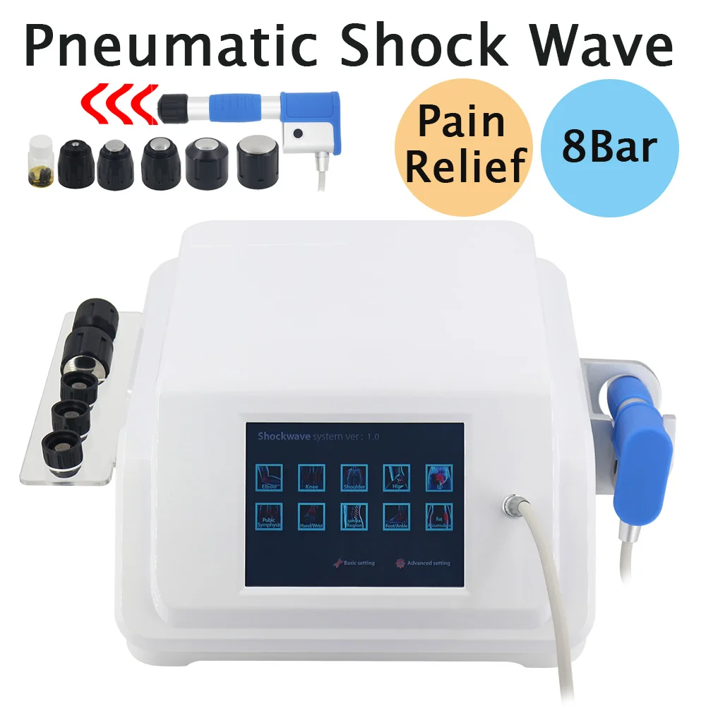 

Pneumatic Shockwave Therapy Machine For ED Treatment And Body Massag Plantar Fascitis Relieve Pain Shock Wave Device Massager