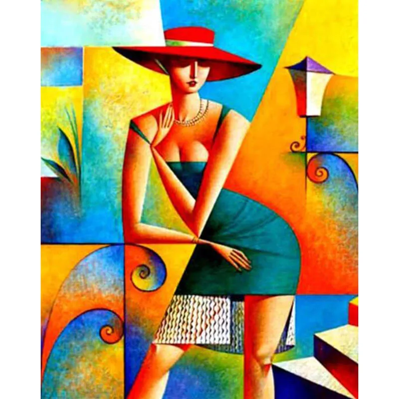 Абстрактные женщины 5D алмазная вышивка живопись крестиком Алмазная мозаика