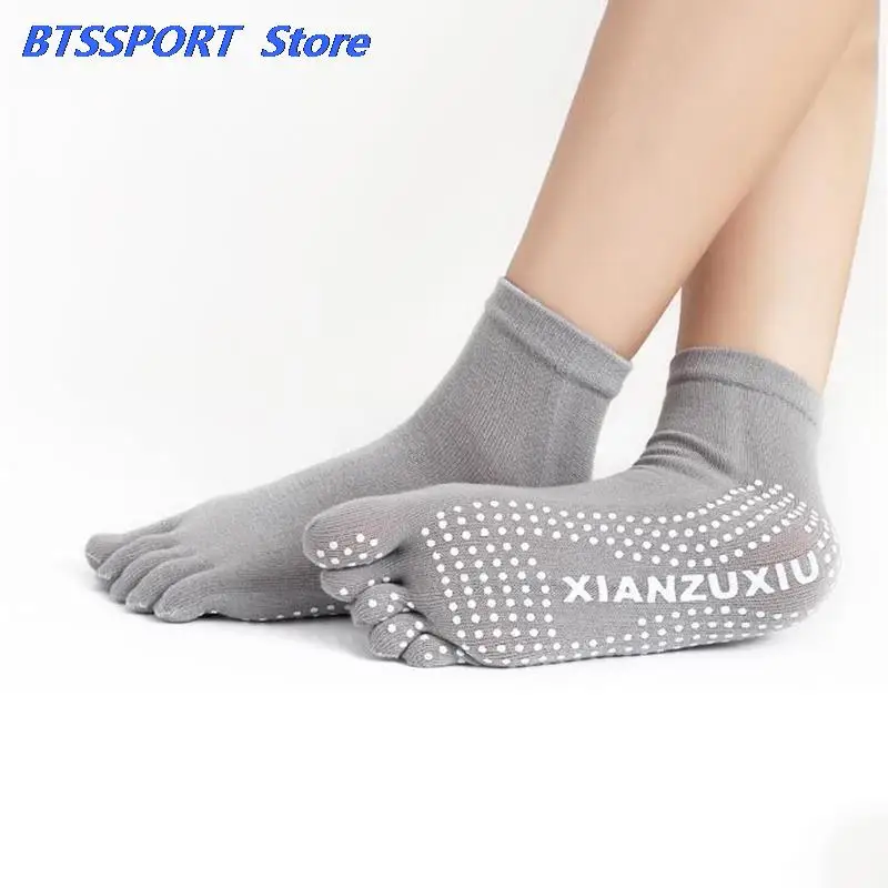 Распродажа женские носки для йоги спортзала танцев занятий спортом пять пальцев