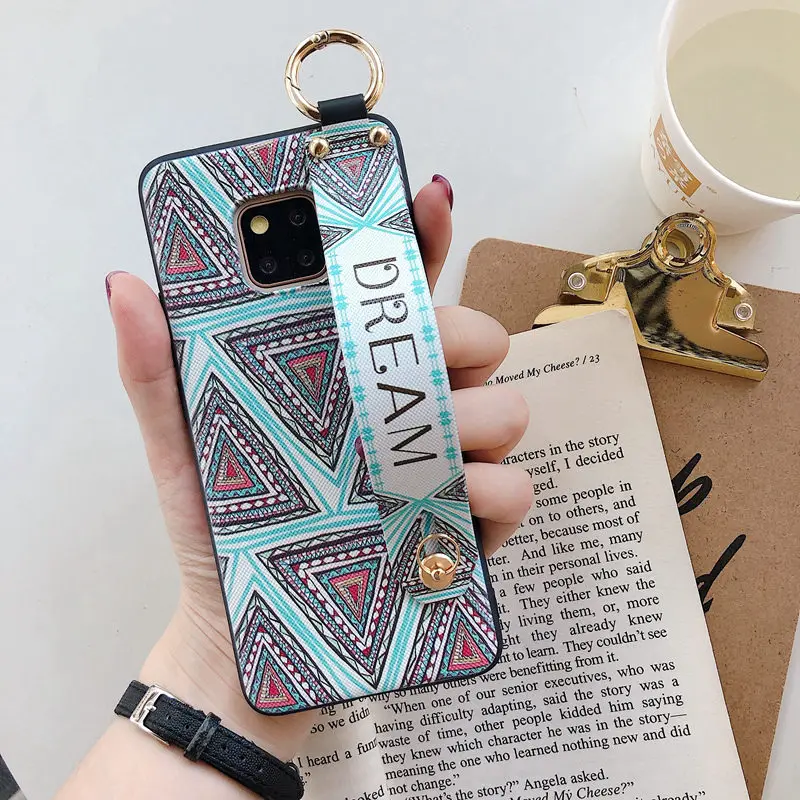 Художественный окрашенный чехол на запястье для Huawei Mate 20 Pro P20 Lite P30 Nova 5 4 3 3i Honor 10 8X