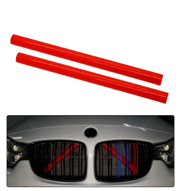 For BMW F01 F02 F03 F04 F07 F10 F18 F11 Sport Style Front Grille Trim Strips 2 Pcs Strip Cover Frame Car Decorations Stickers | Автомобили