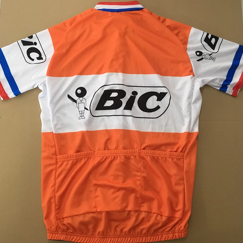 Мужская велосипедная футболка с коротким рукавом оранжевая дышащая