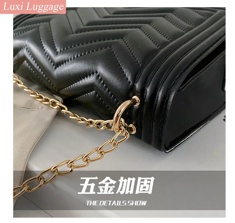 

Fashion Chain Pu Leather Crossbody Bags for Women High Quality Ladies Shoulder Bag Luxury Female Small Handbags Messenger Bags