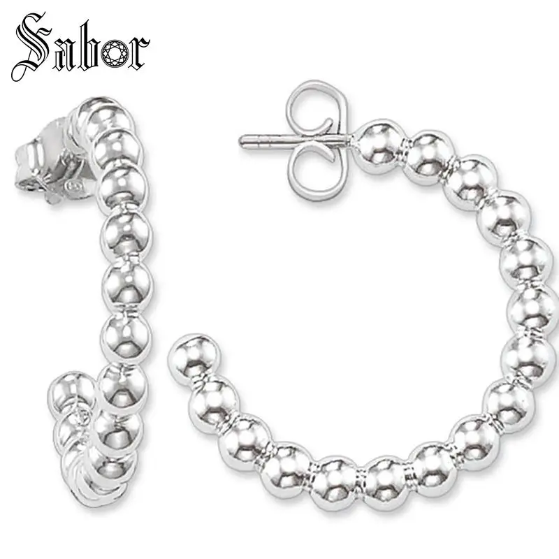 Серьги кольца в креольском стиле женские подарочные сережки богемном горошек