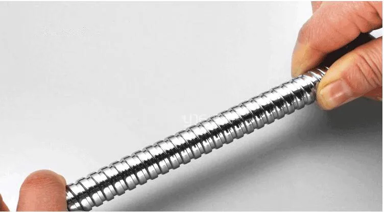 G 1/2'Black Shower Hose 150cm Stainless Steel Shower Tube Flexible Gold Bathroom Hose Plumbing Chrome ORB
