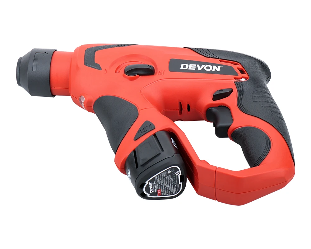 DEVON 12V Аккумуляторный поворотный молоток литий-ионный электрический молоток Ударная дрель шуруповерт профессиональные электроинструменты перезаряжаемый