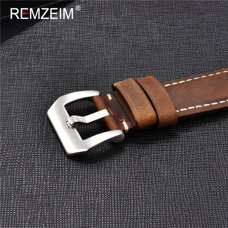 

REMZEIM Genuine Leather Watchband for Apple Watch 5 4 Band Series 3/2/1 Sport Bracelet 42mm 38mm Strap For iwatch Band