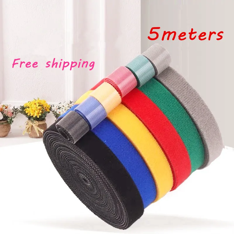 Нейлоновые кабельные стяжки 5 метров * 1 см многоразовые проводов финишная |