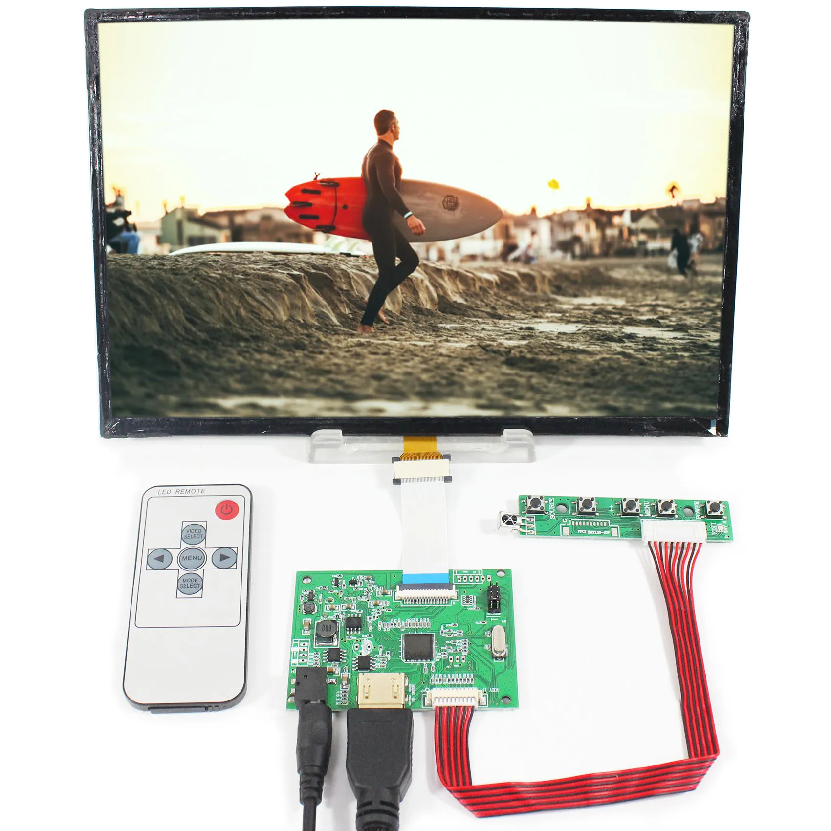 HD MI LCD Controller Board 10.1 in B101UAN01.C 1920x1200 IPS LCD Screen