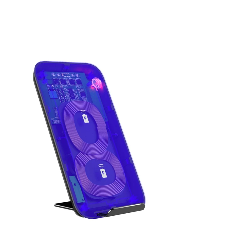 Быстрая Зарядка Qi Беспроводное зарядное устройство Подставка для Samsung Galaxy S9 S8 Plus