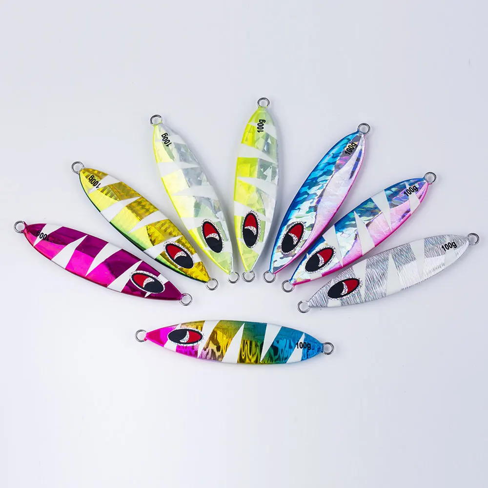 Noeby рыболовные приманки медленно джиггинг свинцовый джиг светящийся цвет 80 г 100 120