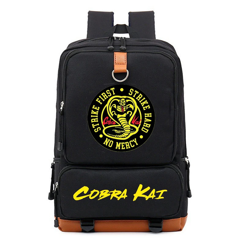 

Cobra Kai Backpack Boys Girls Students School Bag Daily Travel Backpacks Large Capacity Laptop Bookbag Mochila