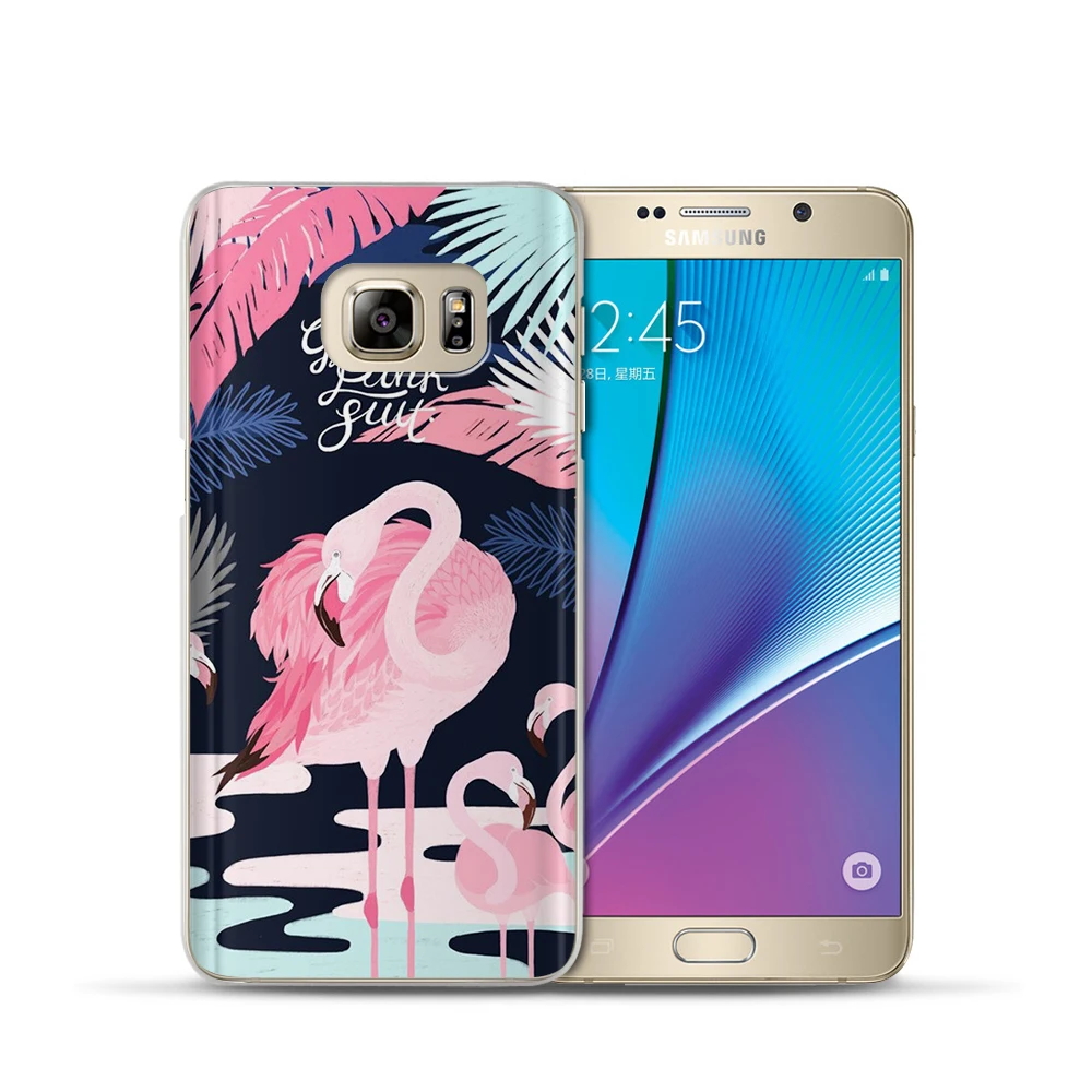 Cute Painted Flamingo Bird Soft Phone Case For Samsung Galaxy J3 J4 J5 2015J6 J710 J8 Plus 2016 2017 2018 Back Shell Cover |