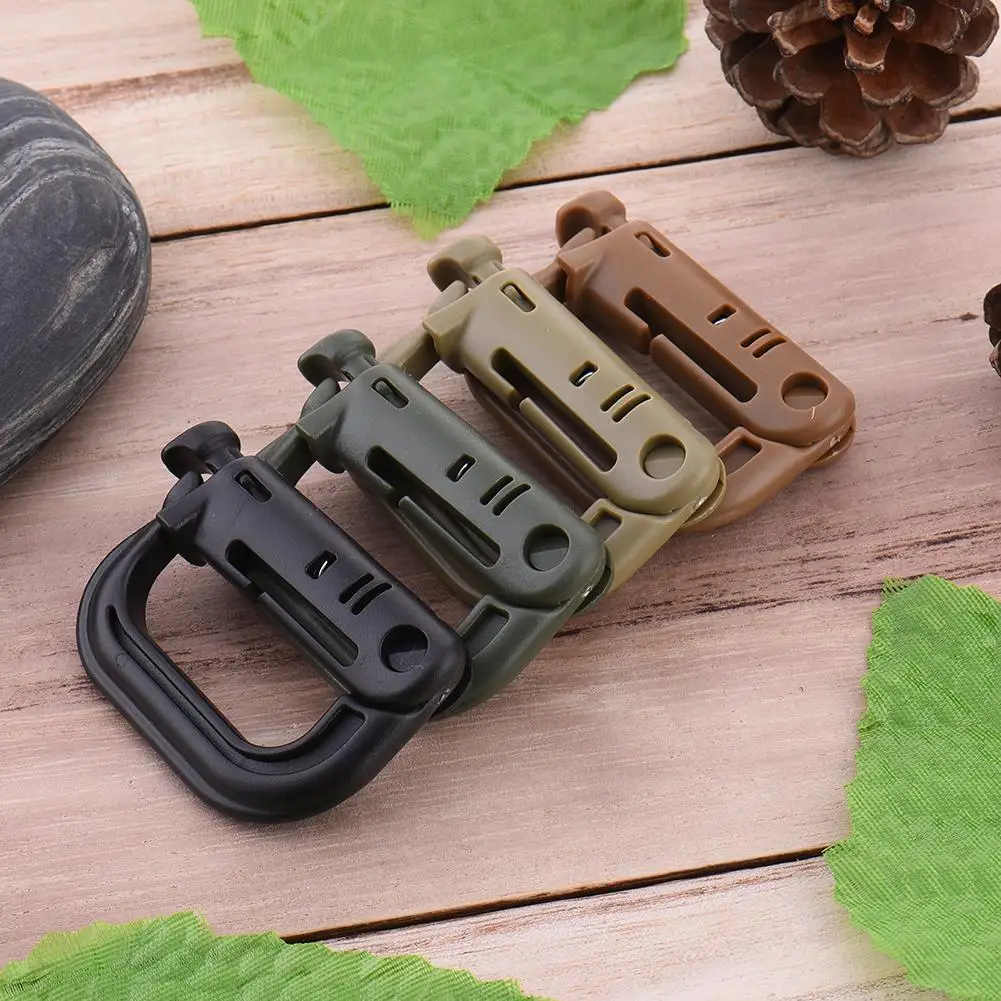 Защелка D-Ring зажим безопасности Пряжка Скоба карабин Альпинизм Карабин брелок
