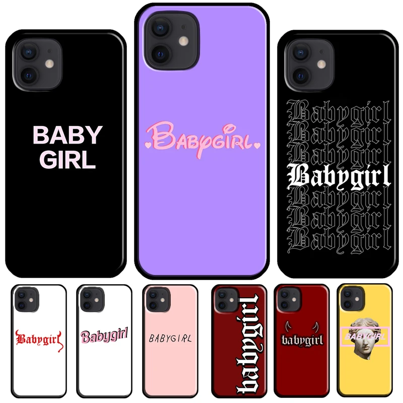 Мягкий чехол Babygirl из ТПУ для iPhone XR X XS 11 14 12 13 Pro Max 12 Mini SE 2020 6S 7 8 Plus, чехол для телефона