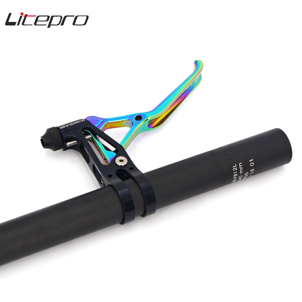 

Litepro Ultralight Bike Brake Lever Hollow Handlebar V Brake For MTB BMX Road Bike Folding CNC Bike Parts