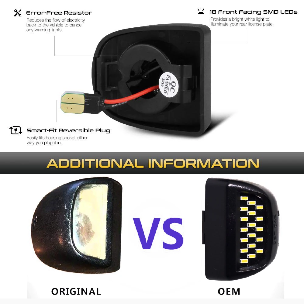 6000K ксенон белый 18SMD OEM-полный светодиодный для GMC Sierra Yukon XL 1500 2500 3500(HD) Высокая яркость 18 светодиодный бисер