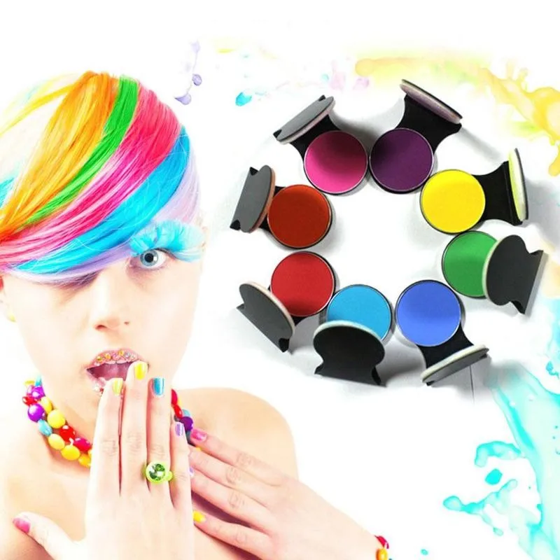 Мелковая пудра для волос одноразовые окрашивания мелки помада временные