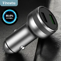 dual port usb car charger 65w spuer flash charger in car super dart for realme usb a vooc high current 6a for oppo reno 6 ace 2