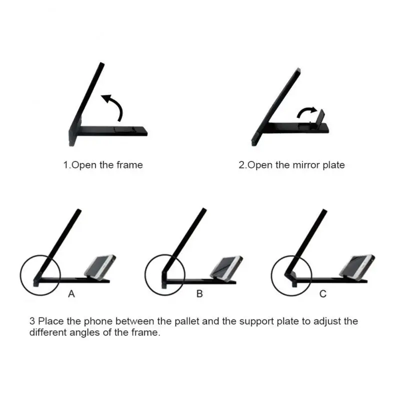 3D видео HD фильм портативный увеличенный стеклянный экран телефона усилитель