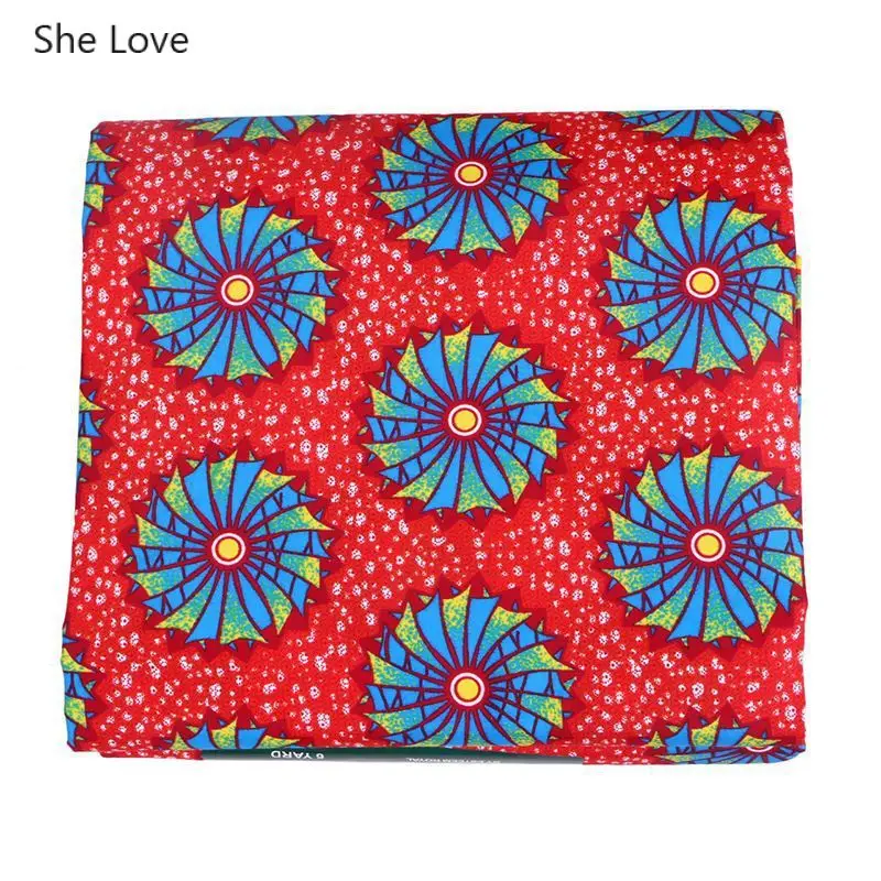 Ткань из полиэстера с принтом в виде ветряной мельницы Анкары африканские ткани