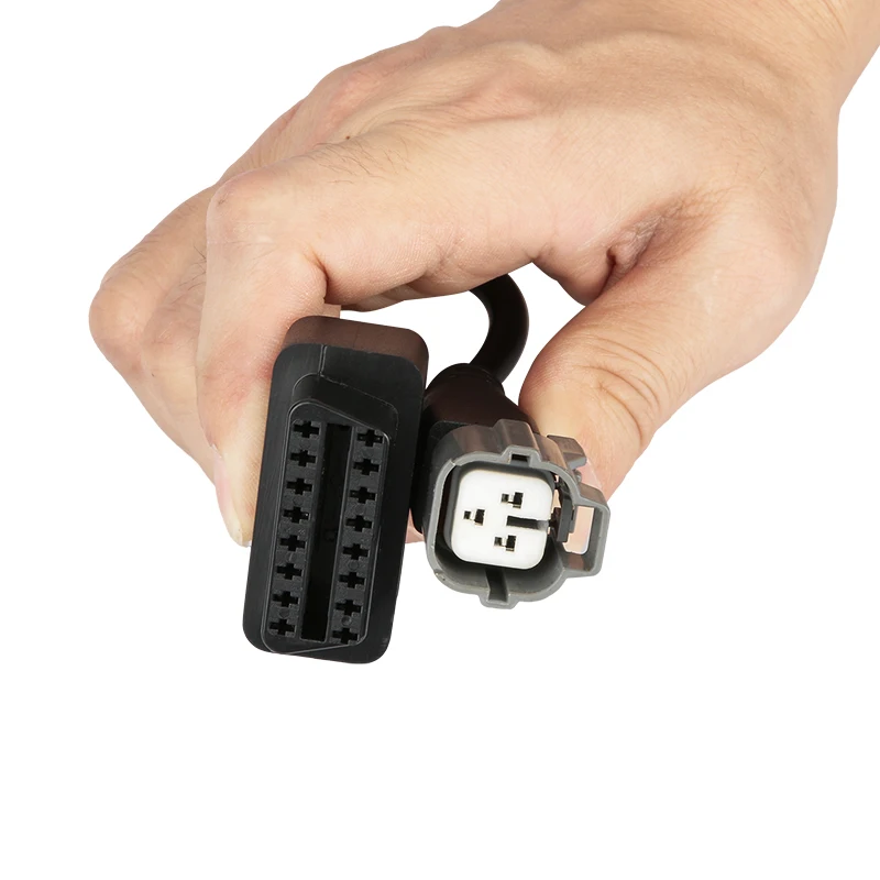 KWOKKER OBD2 кабель гнездовой 3-контактный адаптер тестирование двигателя 3-отверстие