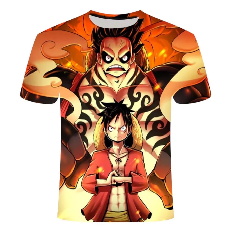 

2020 T-shirt new men's and women's fashion hip-hop anime one-piece 3DT shirt casual all-match men's 3D printing summer