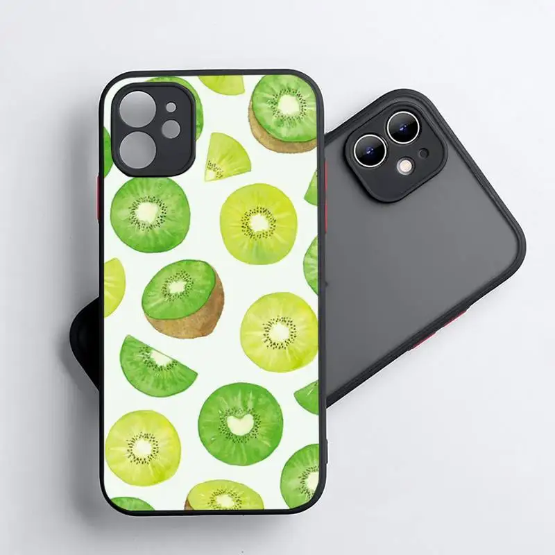 

Kiwi fruit Phone Case For iphone 12 11 8 7 plus mini x xs xr pro max matte transparent cover