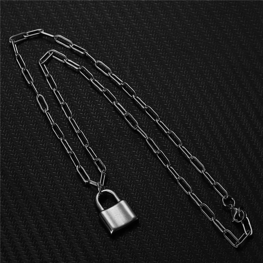 Модные ожерелья из нержавеющей стали золотого и серебряного цвета с навесным