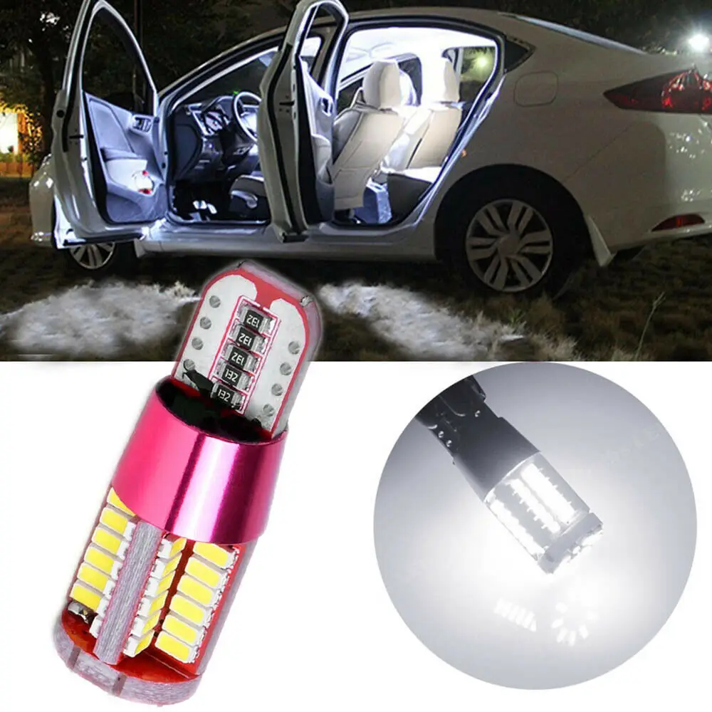 

T10 3014 LED 57 SMD Car Light LED Bulbs 200-300 LM Strobe Led Lamp Reading Light W5W 194 147 152 175 184 192 Super Bright bulbs