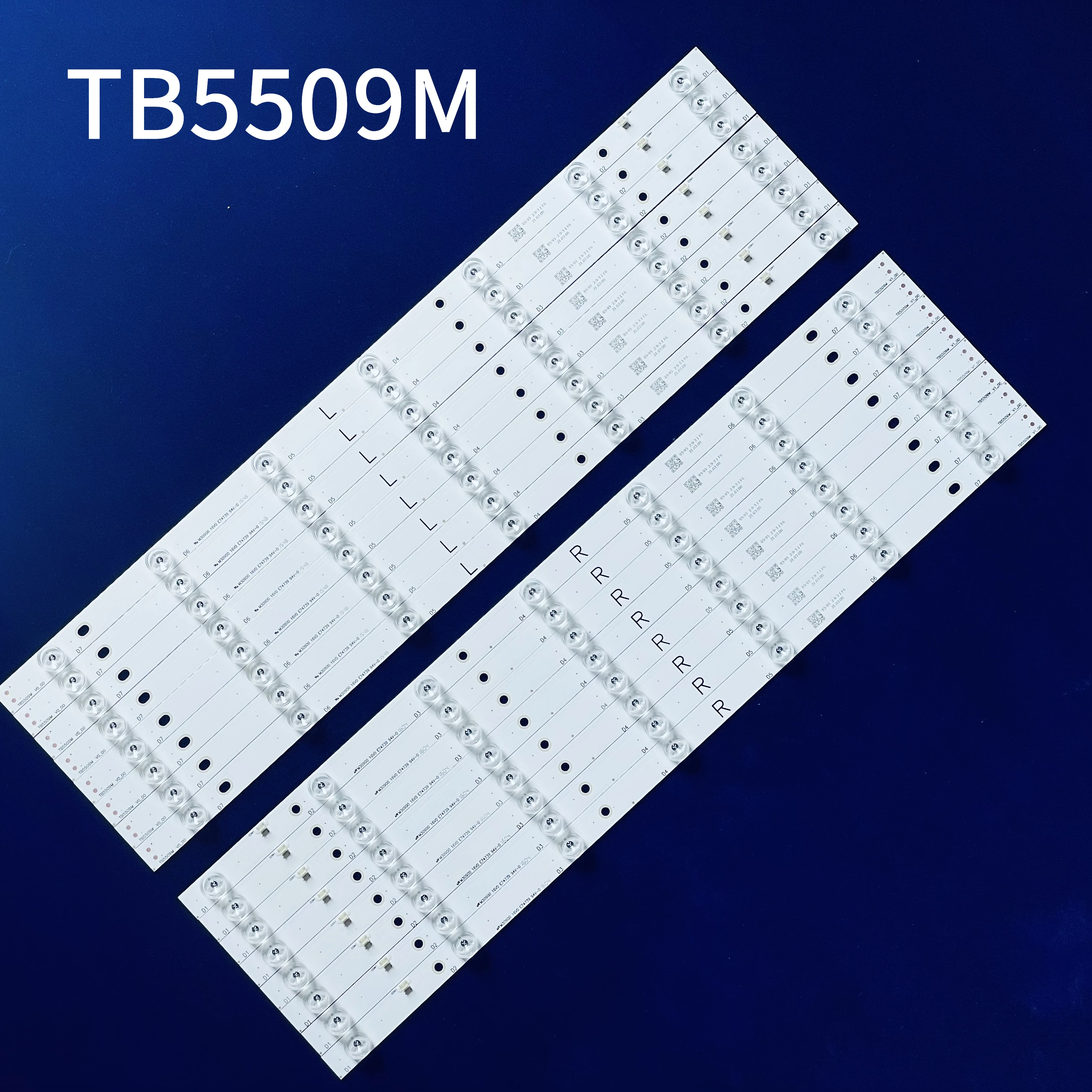 Светодиодный Подсветка полосы для TX-55AX630B TX-55DX600B TX-55DX600E TX-55AX630E TB5509M V0_00 V1_00 550TV01 V4