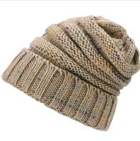 womens plus thick warmth autumn and winter knitted winter hat
