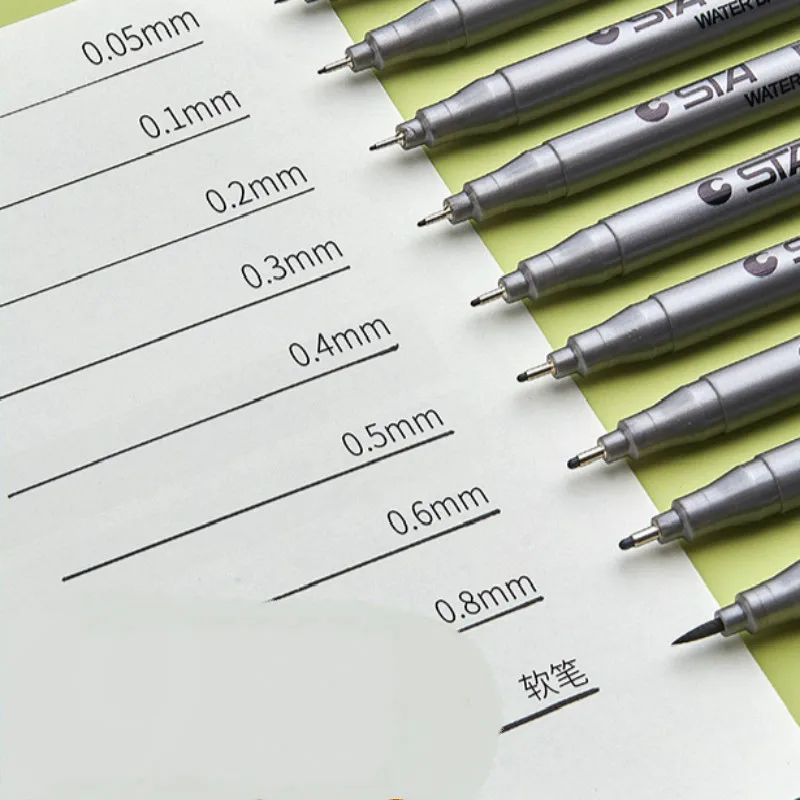 Игольчатая ручка Fineliner графическая художественная специальная кисть ручной