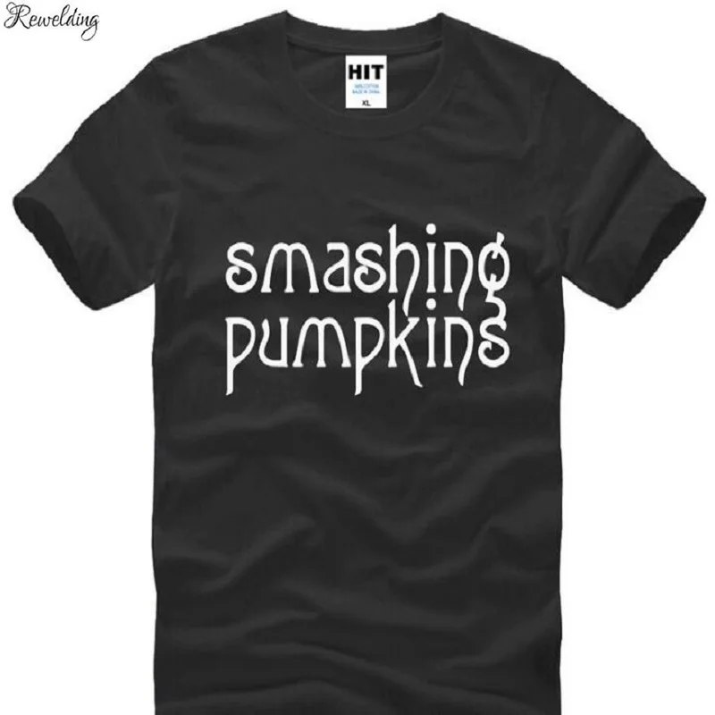 New Designer Smashing Pumpkins T Shirts Men Cotton Short Sleeve Rock Band Man T-Shirt Fashion Male Punk Roll Tops Tees | Мужская одежда
