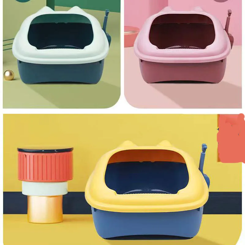 

The New Semi Closed Pet Cat Bedpan And Garbage Shovel Can Prevent Cat Litter From Splashing And Leakage And Facilitate Cleaning