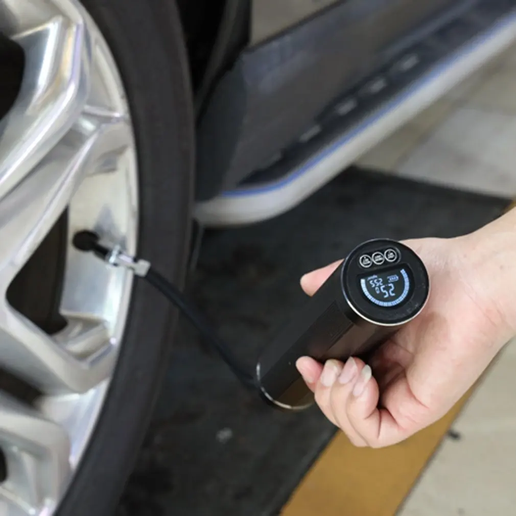 Precio Bomba De Aire Recargable Para Inflar Neumáticos, Inflador De Llantas Portátil, Inalámbrico, Con Bomba De Llanta Digital Para Coche Y Bolas, De 12V Y 150PSI