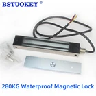 Магнитный замок ZL, водонепроницаемый, 280 кг, 12 в пост. Тока, 24 В