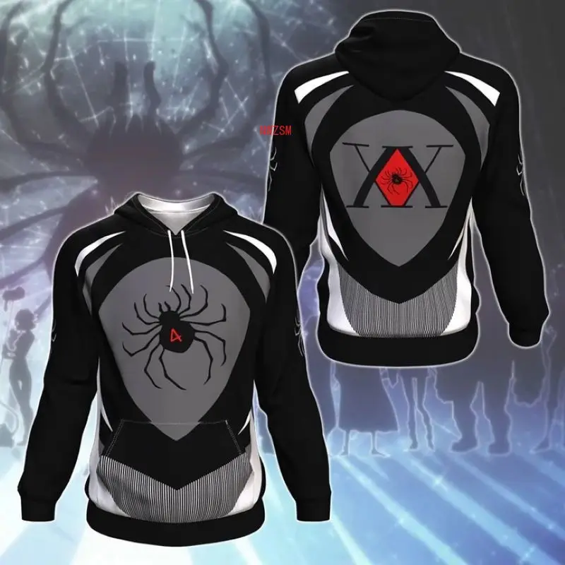 

Hunter x Hunter Hoodies Gon Freecss Cosplay Jacket Killua Zoldyck Kurapika Hisoka Hooded Sweatshirt and Zip Coat Adult