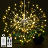 firework lamp led fairy copper wire lantern string lights star light outdoor waterproof christmas decor decorative hanging lamp