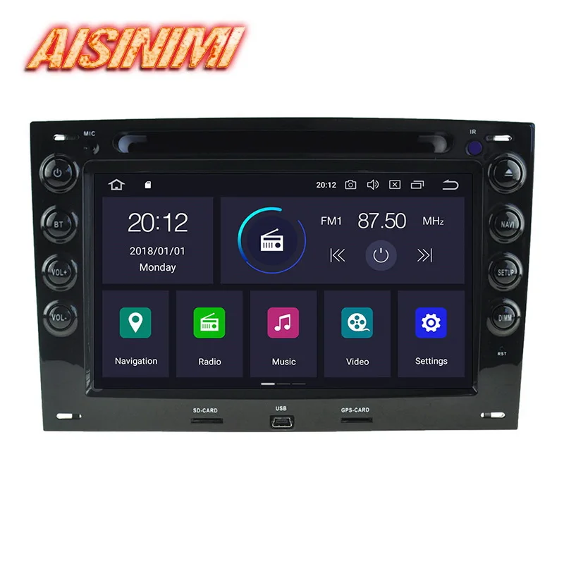 Aisinimi Android 10 для Renault Megane (2003 2008) автомобильный Dvd плеер стерео монитор все в