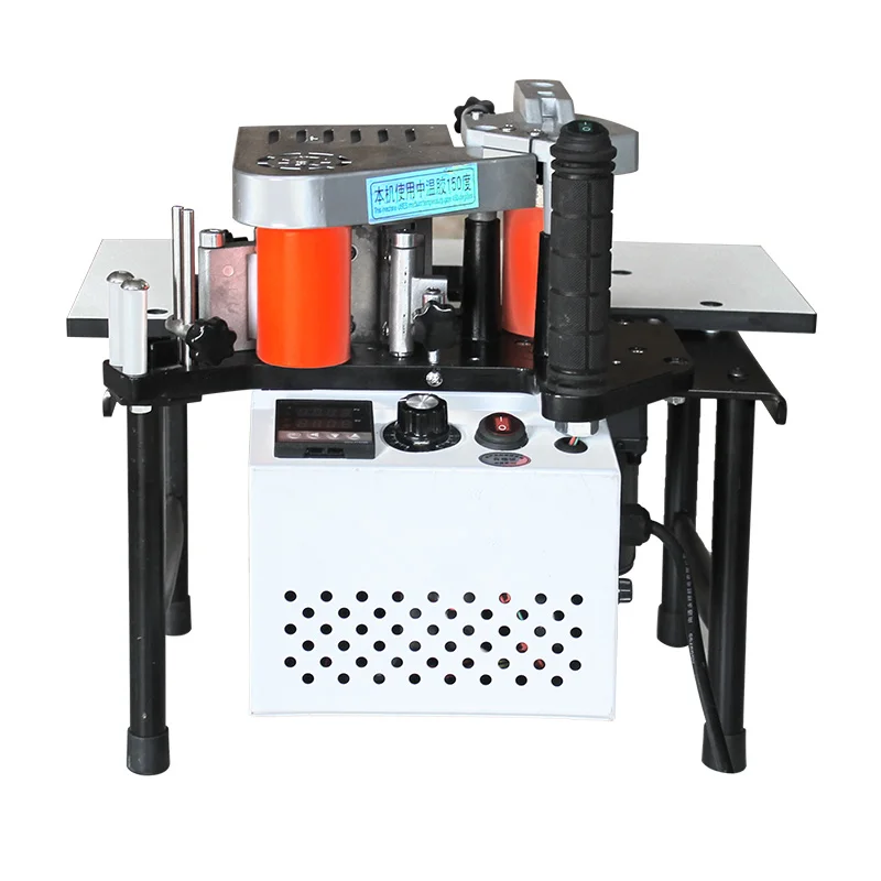 

220V Small Manual Edge Banding Machine Woodworking Tools Portable Home Furniture Curved line Carpentry Device Decoration 1200W