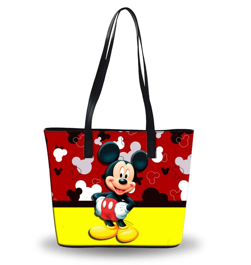 Сумки Disney Mickey mouse женская сумка через плечо с мультипликационным принтом Большая