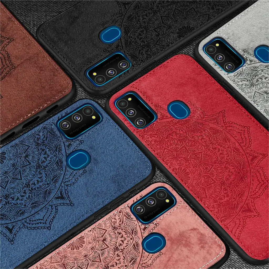 

Для Samsung Galaxy A21S M31 чехол Чехол M30S A21 A11 A41 A51 A71 роскошный ТПУ бампер рамка ткань жесткий чехол для телефона для Samsung A21S