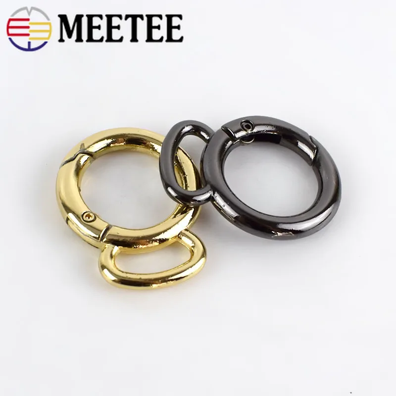 Meetee19 мм пружинное уплотнительное кольцо пряжки металлическая застежка для сумки