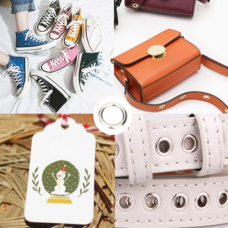 Люверсы с люверсами Комплект прокладок 400 комплектов люверсов 3 установочными