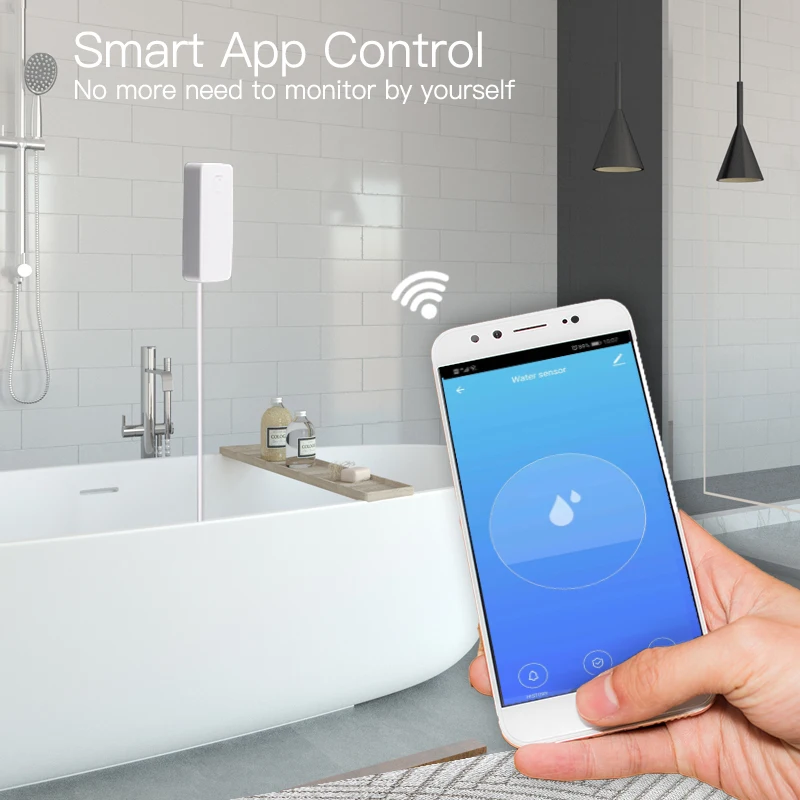 Смарт датчик утечки воды с Wi Fi|Управление умным домом| |