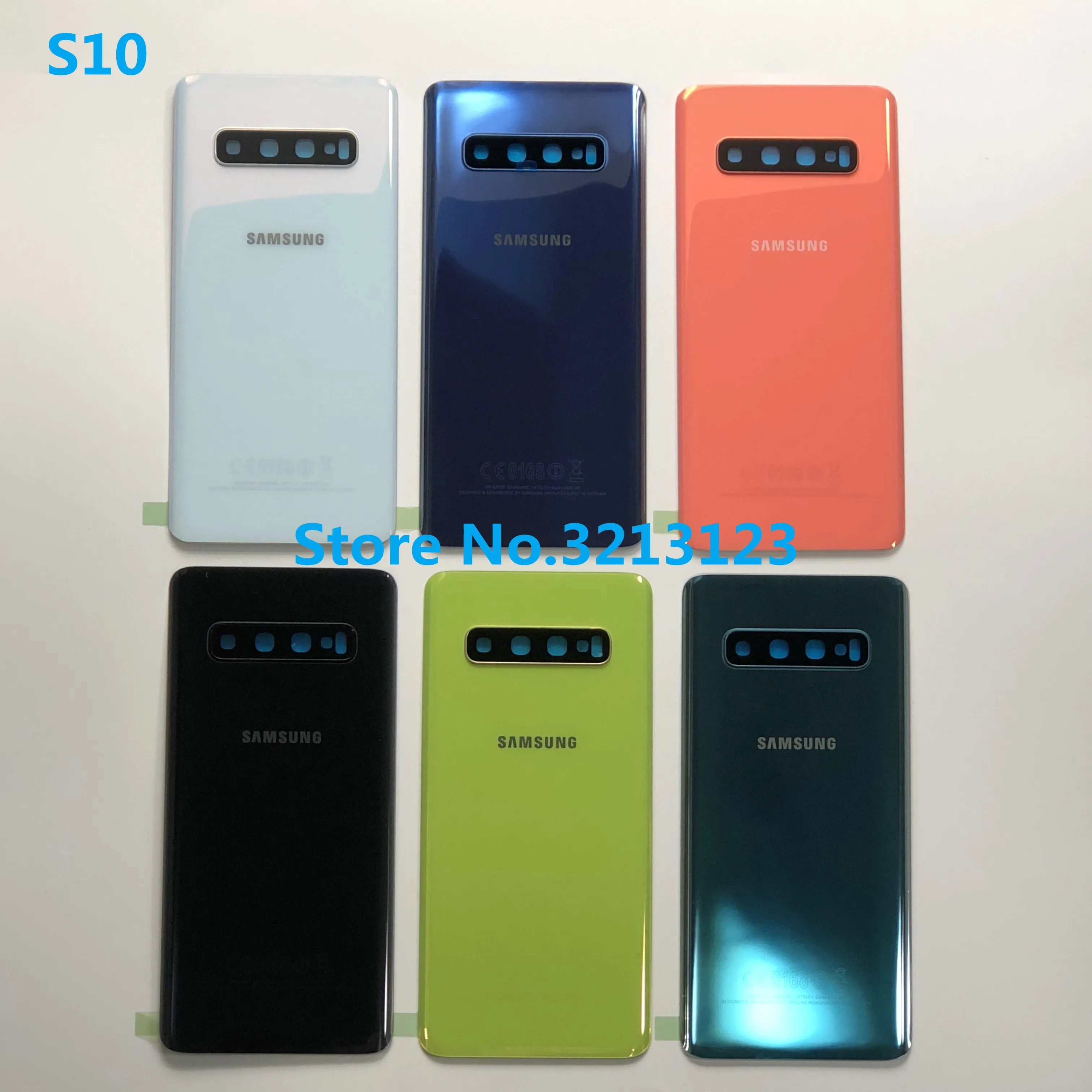 Сменное стекло для Samsung Galaxy S10 G973F + G975F S10E G970 чехол аккумулятора Корпус задней