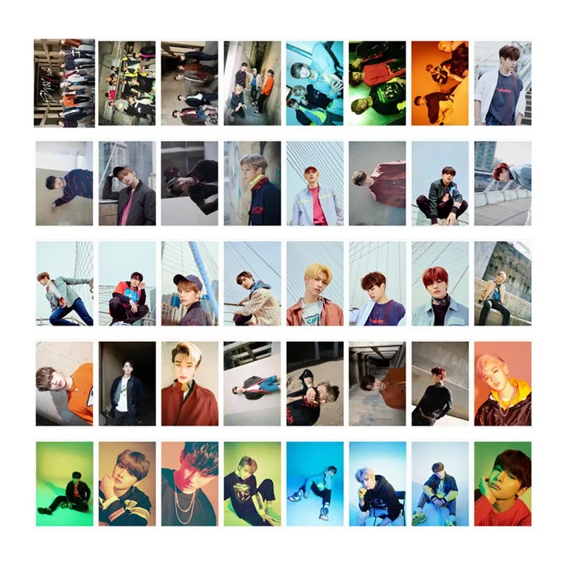 40 шт./компл. KPOP Stray Kids Lomo карты фото карты наклейки фотостудия плакат подарочный канцелярский набор