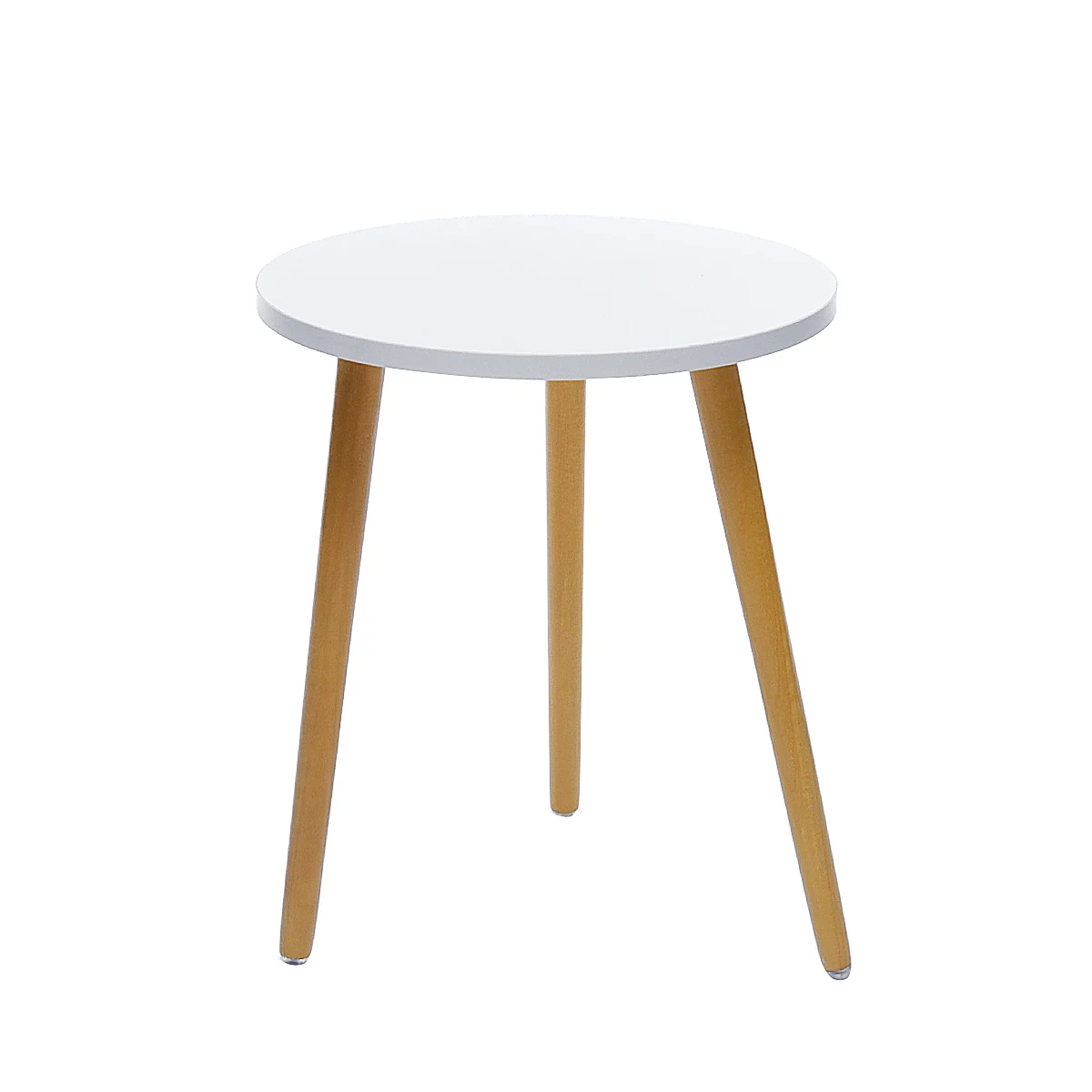 

New Modern Wood Coffee Table Nordic Convenient Sofa Circular Practical Natural Tea Side Table Living Room Decoration 35 x 42 cm